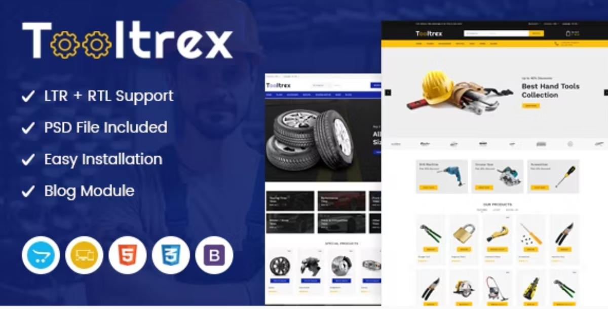 Tooltrex - Responsive OpenCart Theme