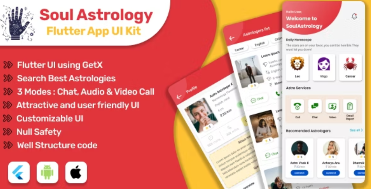 SoulAstrology : Astrology App | Online Chat Astrologers | iOS/Android App Template