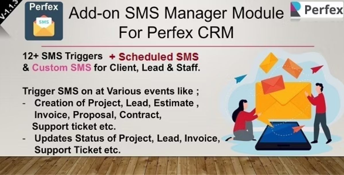 Add-on SMS Manager Module for Perfex CRM