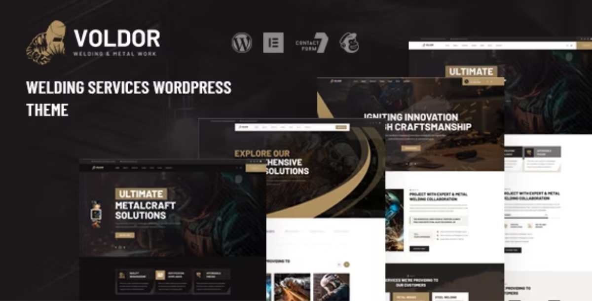 Voldor - Welding & Metal Work WordPress Theme