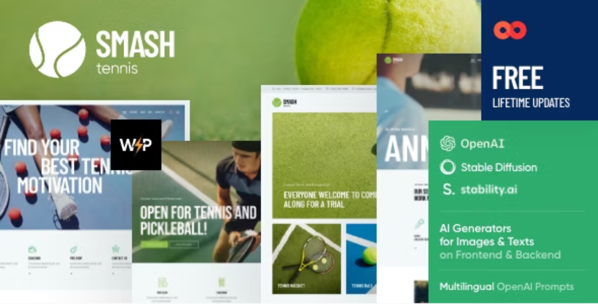 Smash - Tennis WordPress Theme