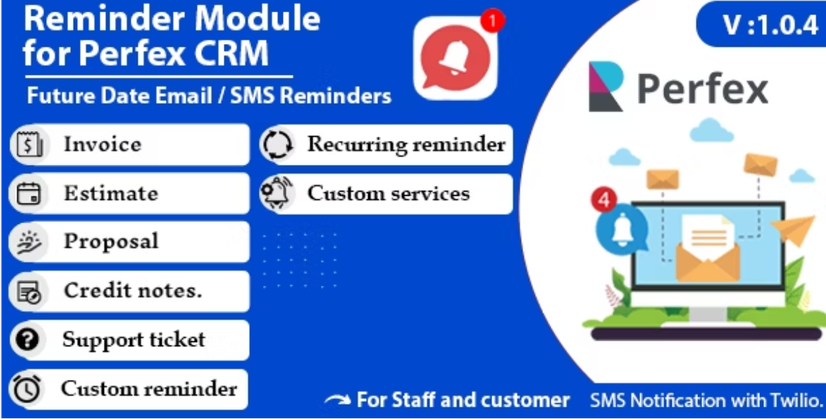 Reminder module for Perfex CRM