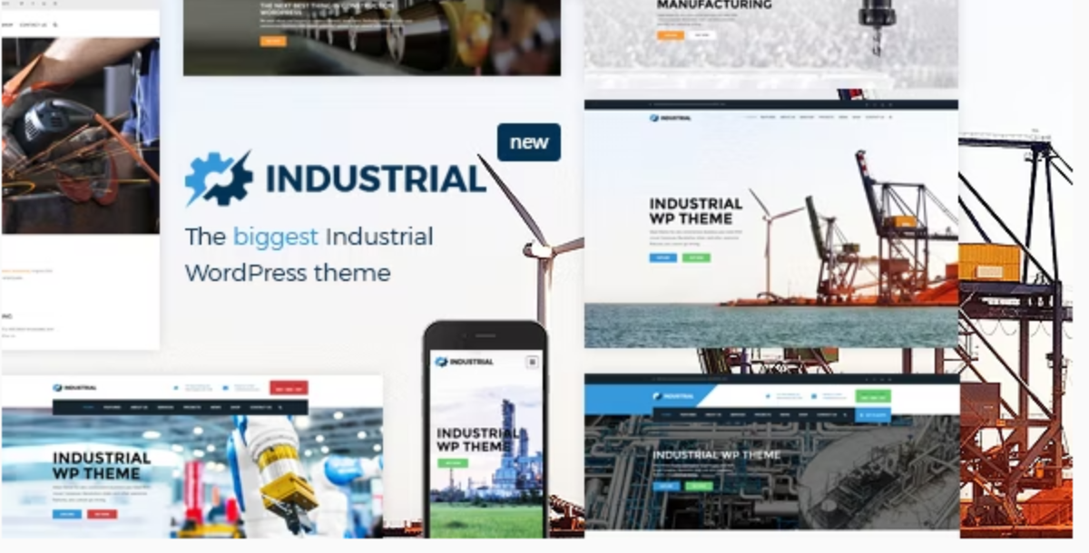 Industrial - Factory Business WordPress Theme