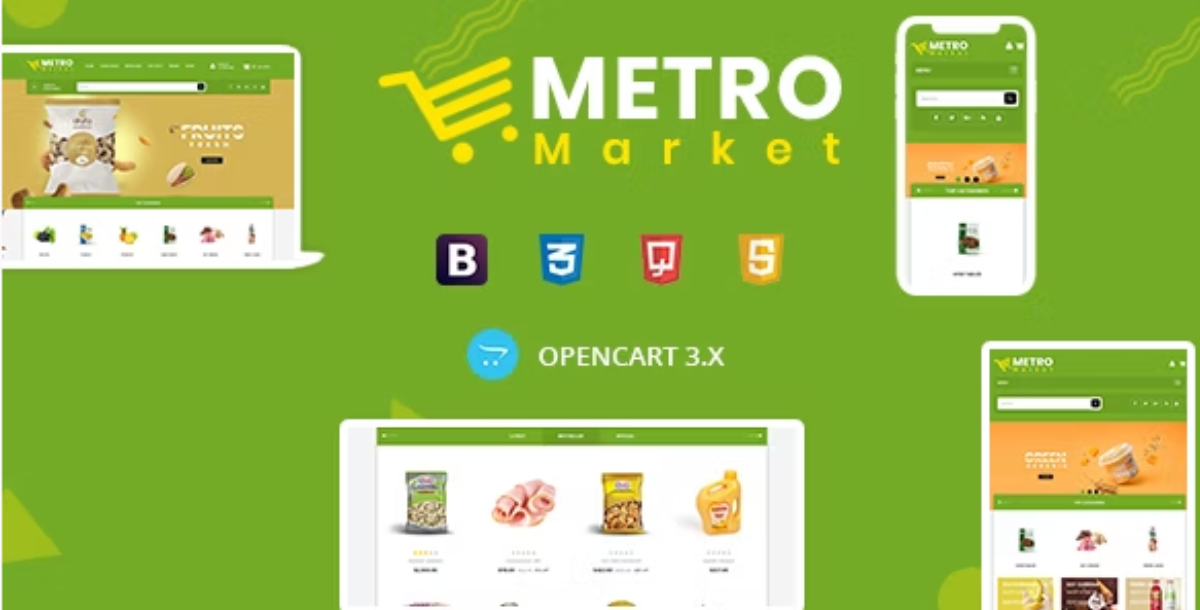 Metro Market - Grocery Store Opencart Theme