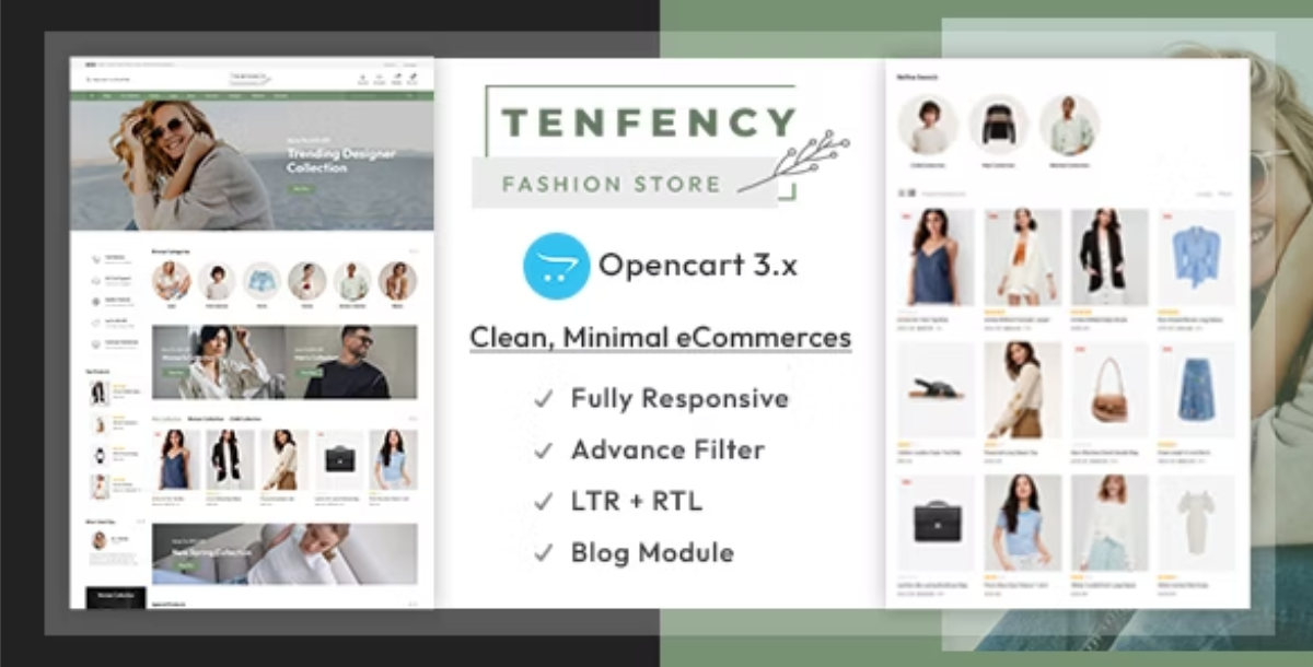 Tenfency - The Fashion Store Responsive Opencart 3.x Theme