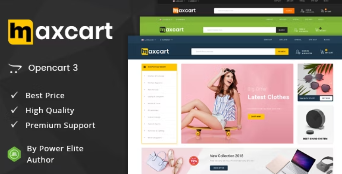 Maxcart - Multipurpose OpenCart 3 Theme