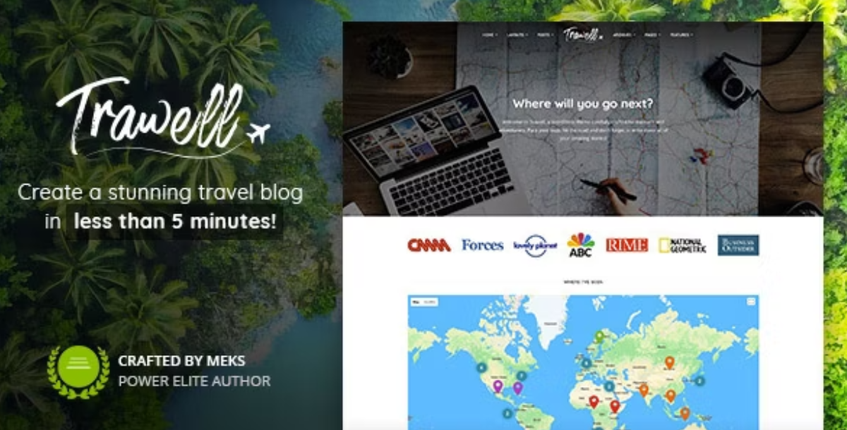 Trawell - Travel Blog WordPress Theme