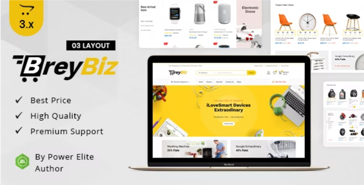 BreyBiz - Multipurpose OpenCart 3 Theme