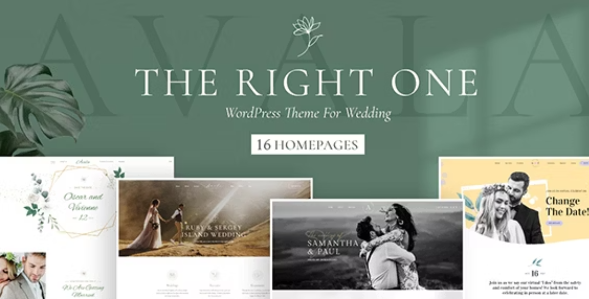 Avala - Wedding & Event WordPress Theme