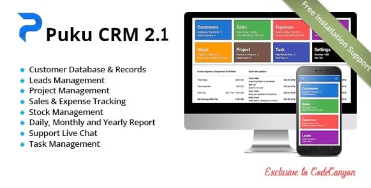 Puku CRM - Realtime Open Source CRM