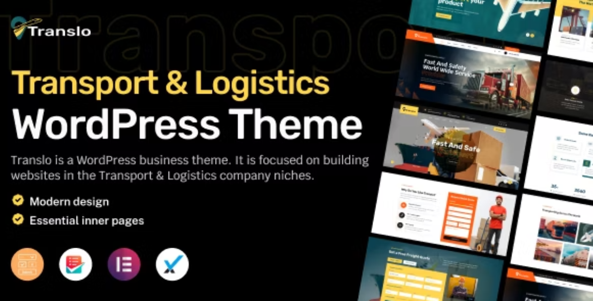 Translo – Logistics and Transportation WordPress Theme