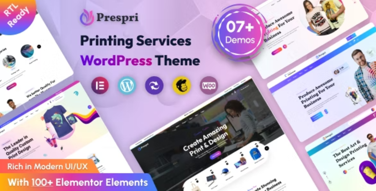 Prespri - Printing Services WordPress Theme