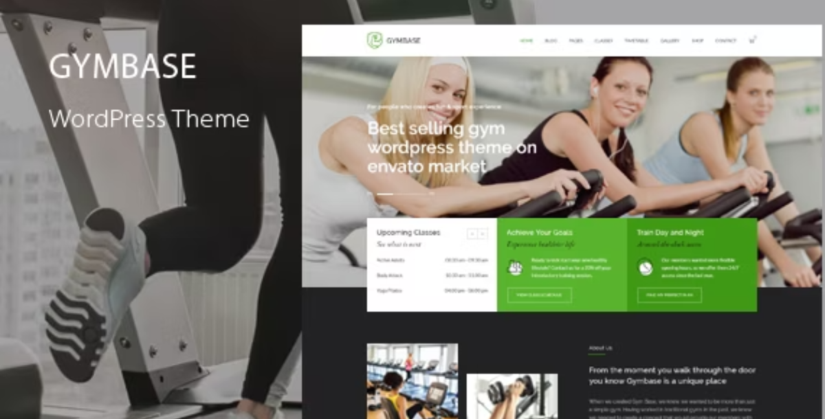 GymBase - Gym Fitness WordPress Theme