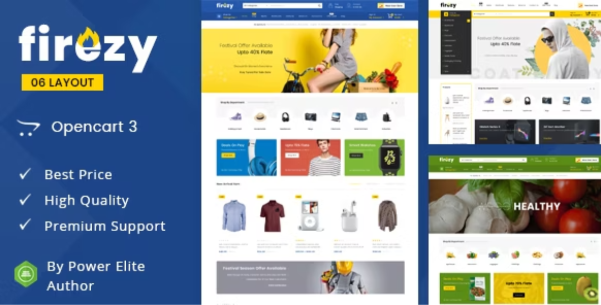 Firezy - Multipurpose OpenCart 3 Theme