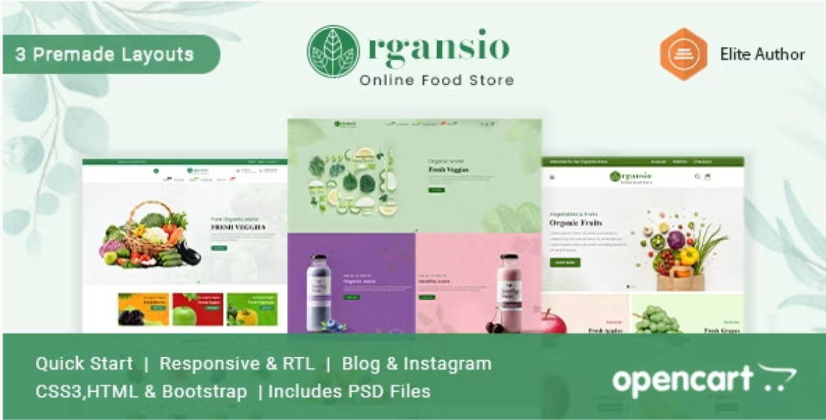 Organsio - Organic Responsive Opencart Theme