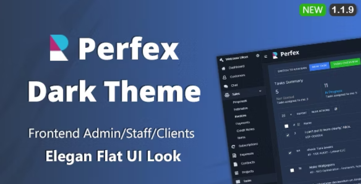 Perfex CRM Dark Theme