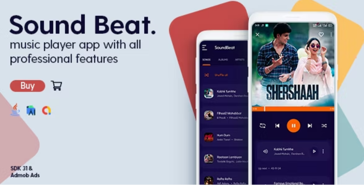 Sound Beat - Music Player - Android App with - Admob Ads