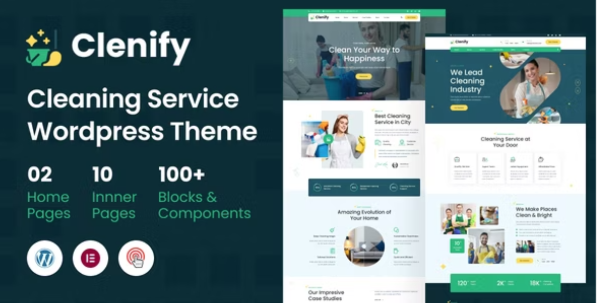 Clenify – Cleaning Service WordPress Theme