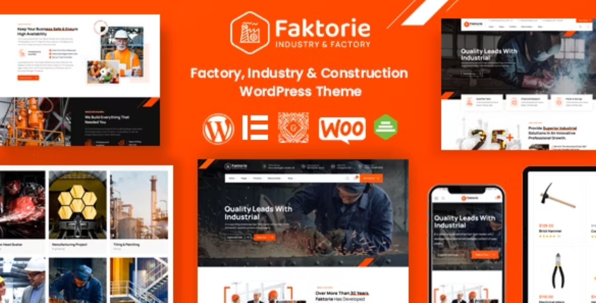 Faktorie - Industry & Factory WordPress Theme