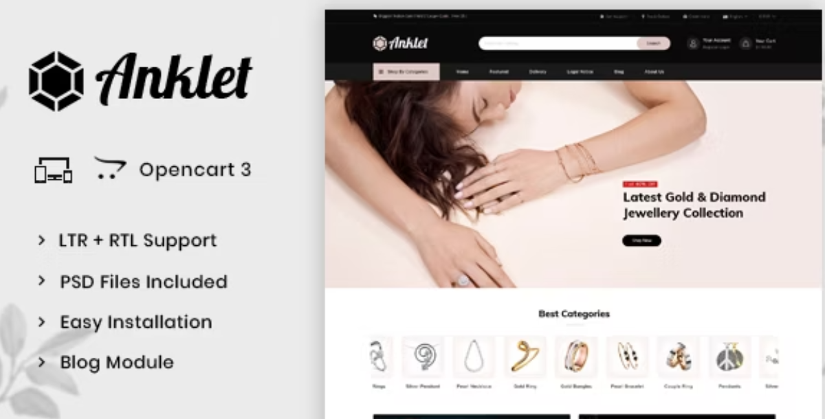 Anklet - Multipurpose OpenCart 3 Theme