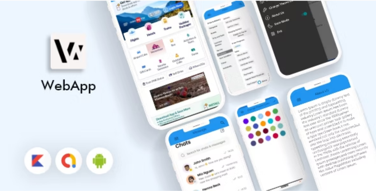 WebApp - Convert Website to a Android App | Web View App | Web to App