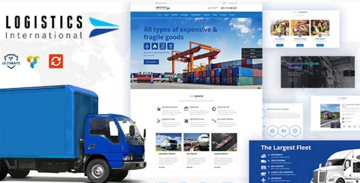 Logistics wordpress theme