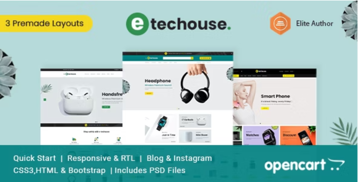 Techhouse - Electronics & Gadgets Opencart Theme