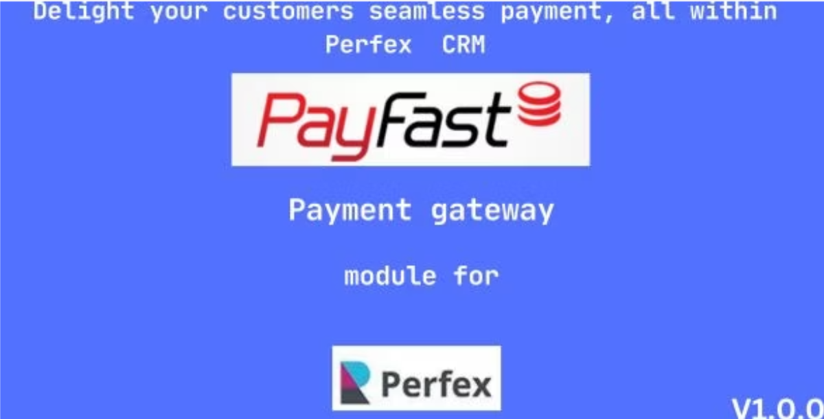 Payfast Payment Gateway Module for Perfex CRM