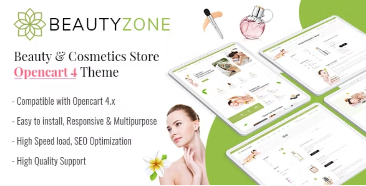 BeautyZone - Beauty & Cosmetics Store Opencart 4 Theme