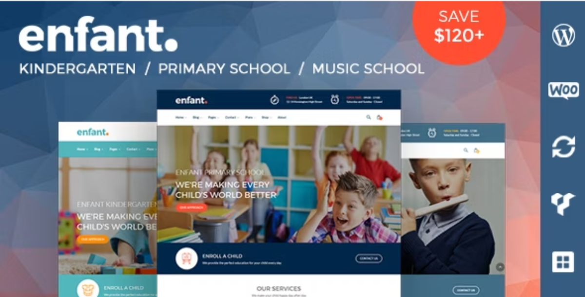 Enfant - School and Kindergarten WordPress Theme