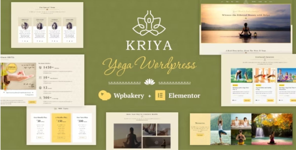 Kriya - Yoga WordPress Theme