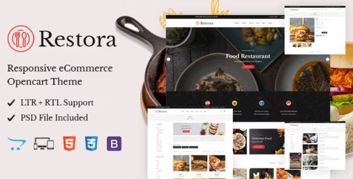 Restora - Responsive OpenCart Theme