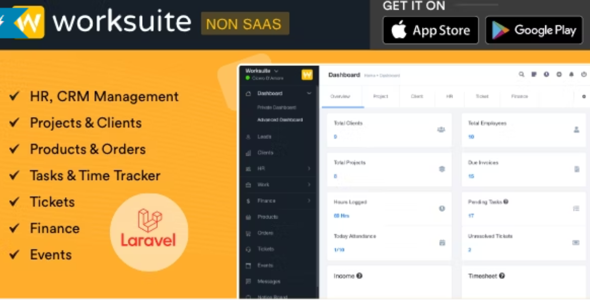 WORKSUITE - HR, CRM and Project Management