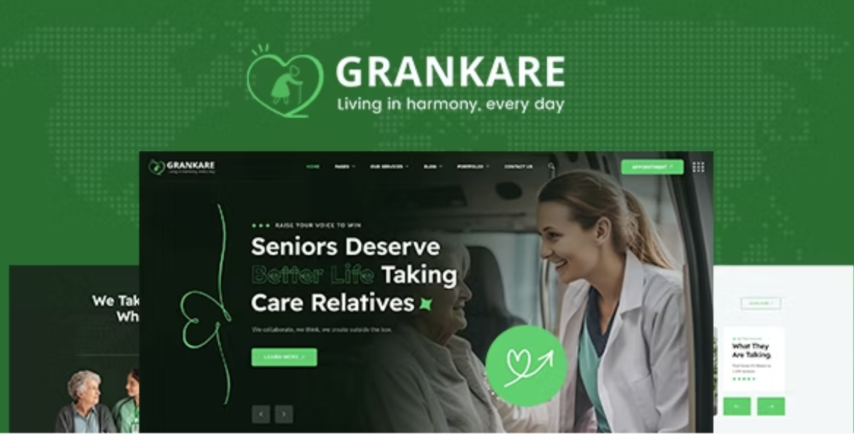 Grankare - Senior Care WordPress Theme