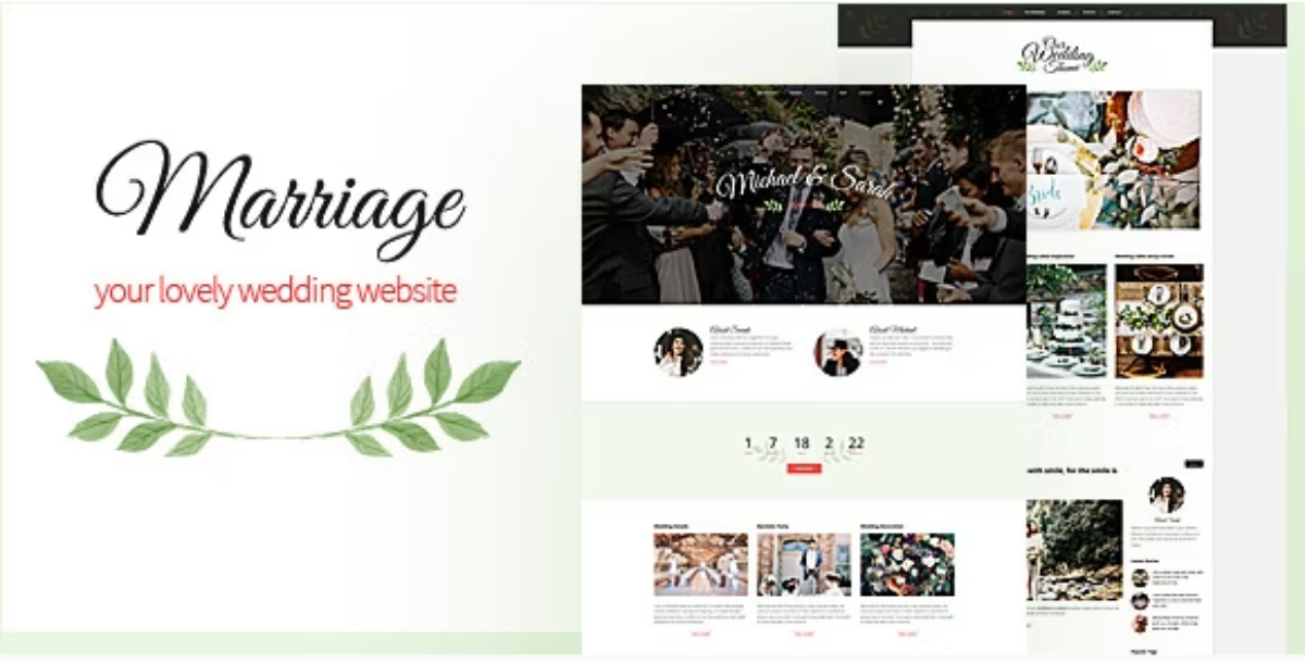 Marriage - Responsive Wedding Wordpress Theme