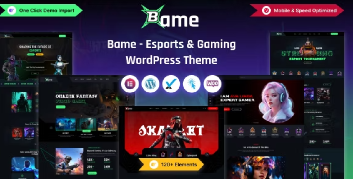 Bame - eSports and Gaming WordPress Theme