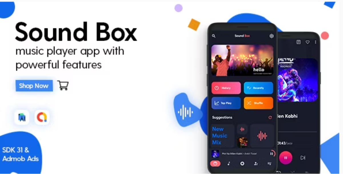 Sound Box - Pro Music Player - Android App with - Admob Ads