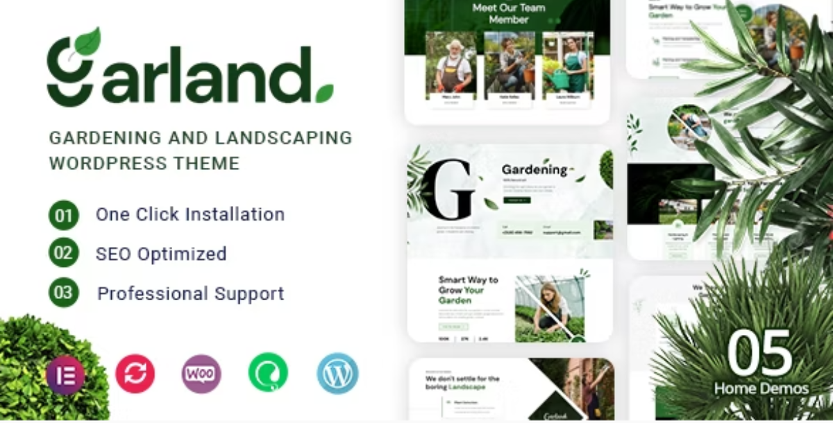 Garland - Gardening and Landscaping WordPress Theme