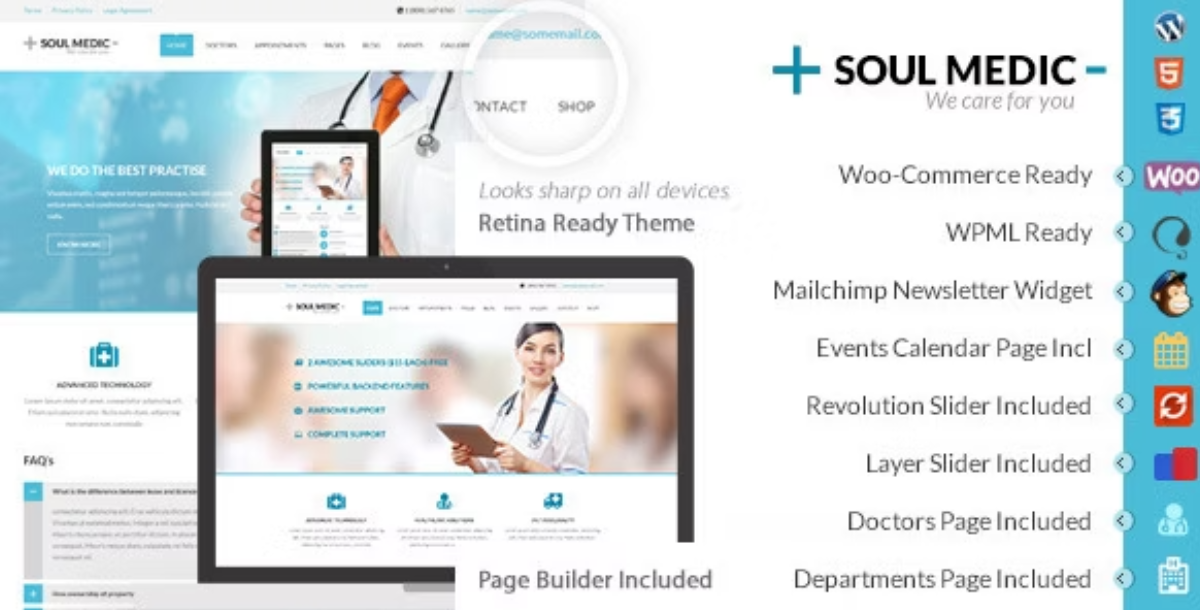 SoulMedic | Hospital & Doctor WordPress Theme