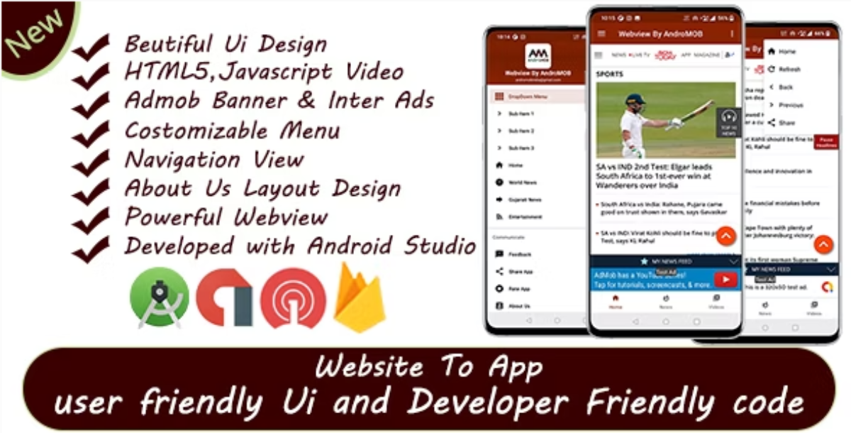 Super Universal Webview Android App With Admob