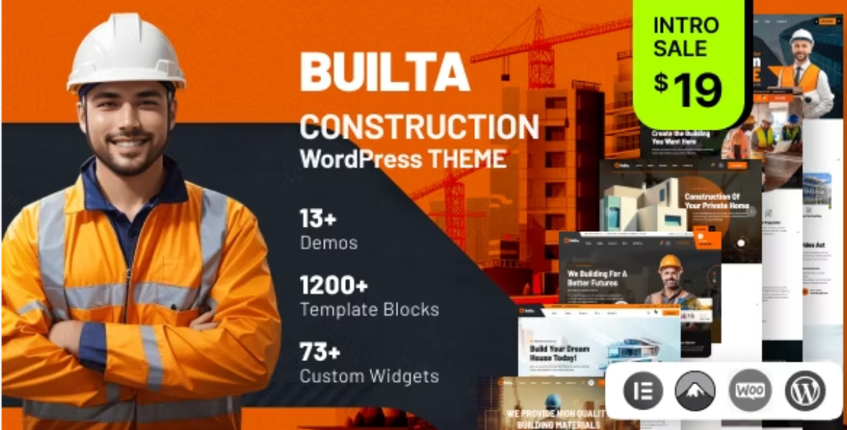 Builta - Construction WordPress Theme