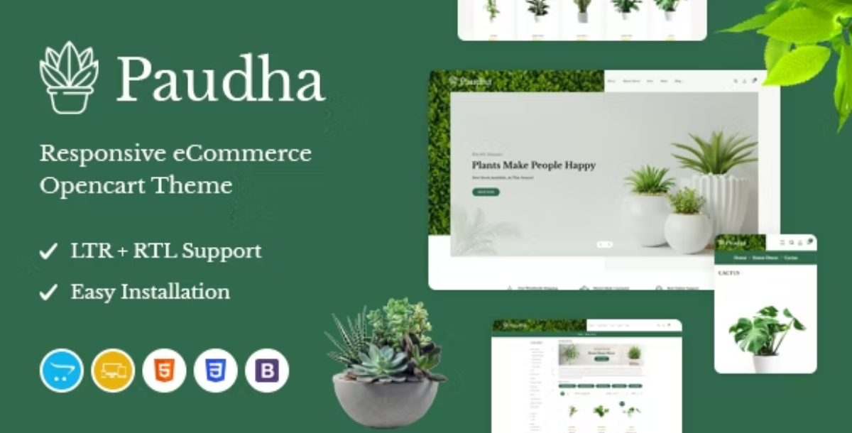 Paudha - Responsive OpenCart Theme