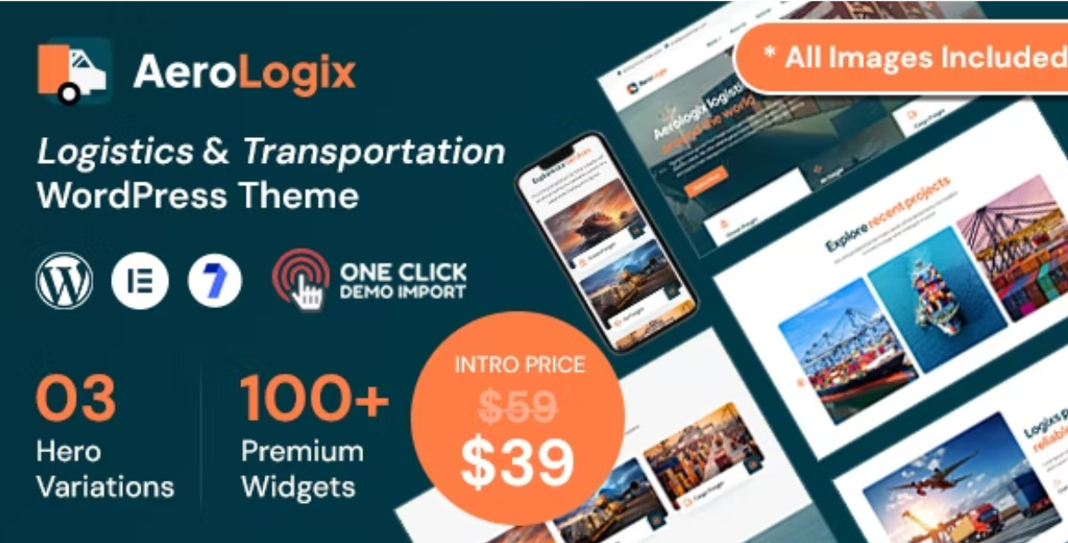 AeroLogix - Logistics & Transportation WordPress Theme