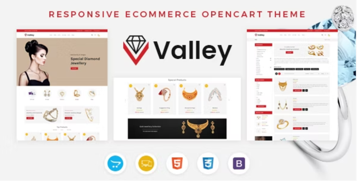 Valley - Jewellery OpenCart Responsive Theme