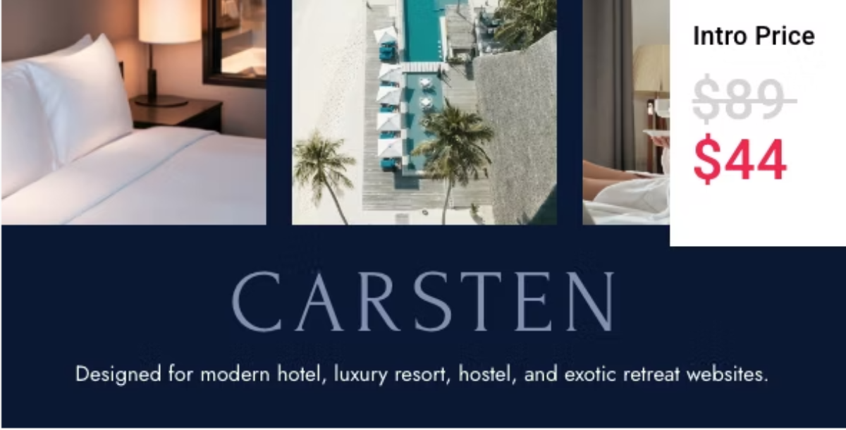 Carsten - Hotel Booking WordPress Theme