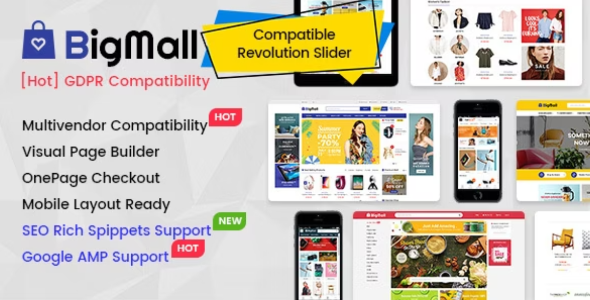 BigMall - Multipurpose OpenCart 3 Theme with Mobile-Specific Layouts