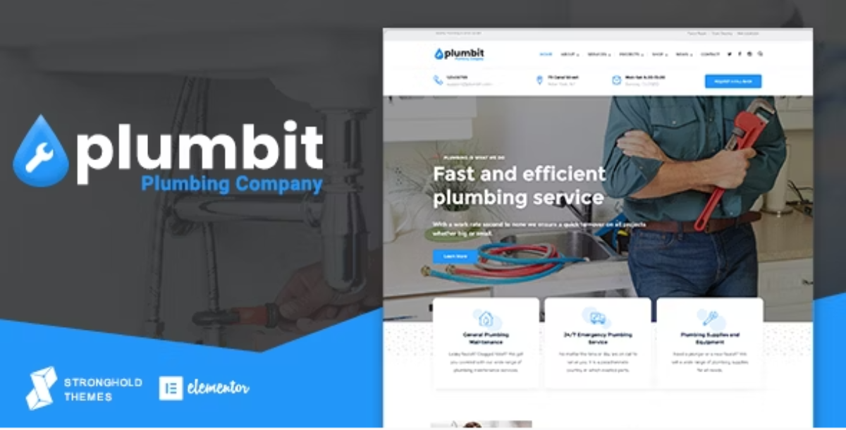 Plumbit - Plumbing WordPress Theme