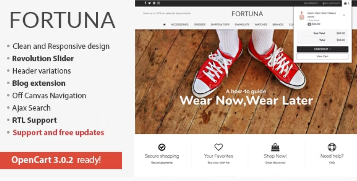 Fortuna - Elegant and responsive OpenCart theme