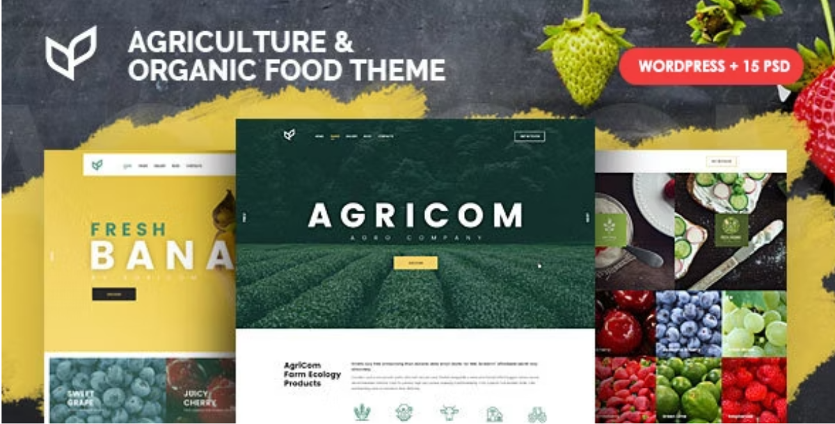 Agricom - Organic Food & Agriculture WordPress Theme