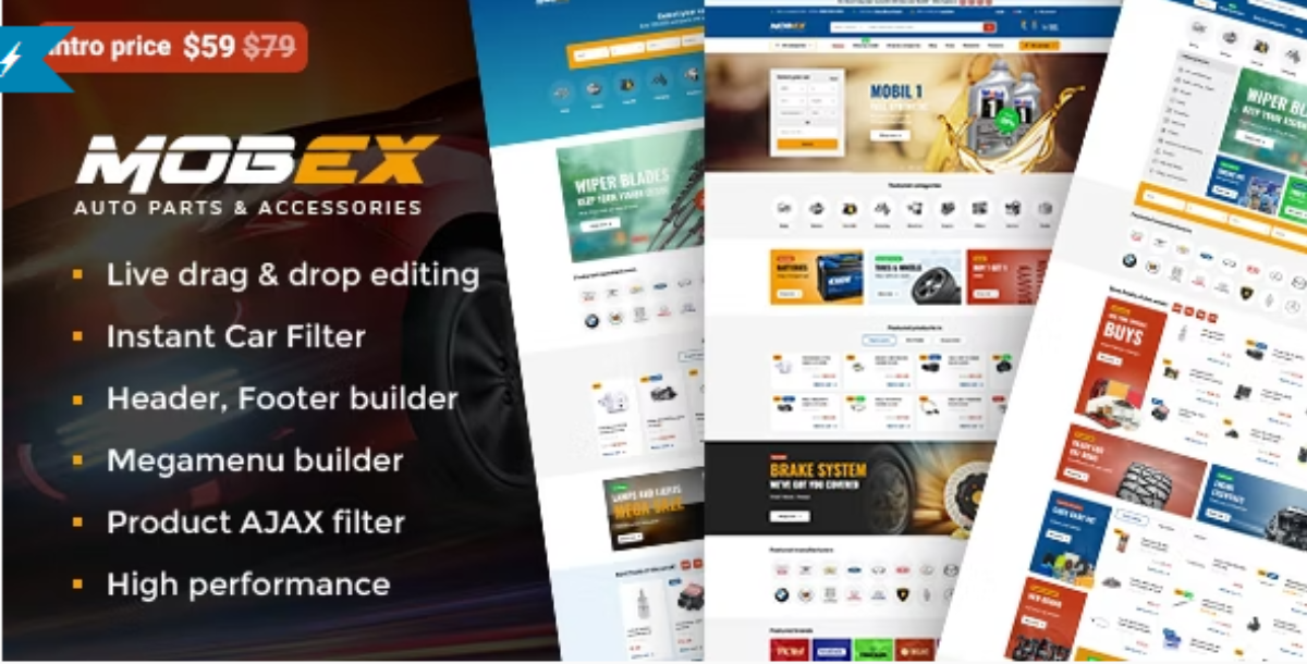 Mobex - Auto Parts WordPress Theme